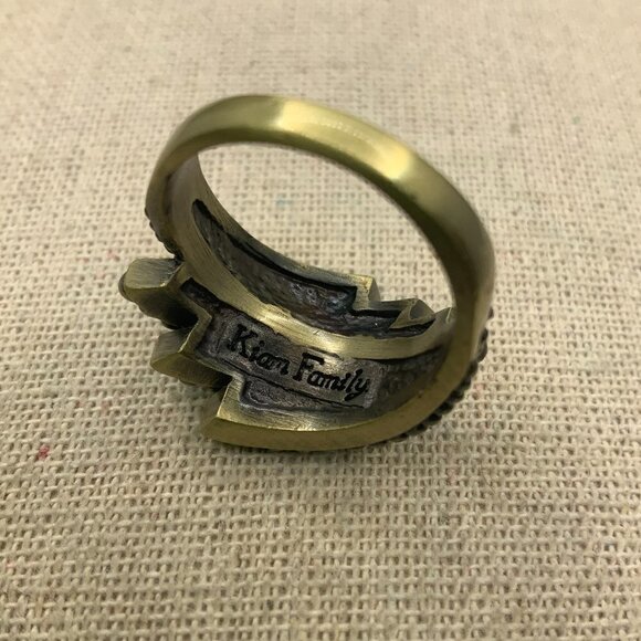 Lia Sophia - Kiam Family Sophia Gold Tone Swirls Ring 9 1/2 - Picture 2 of 6